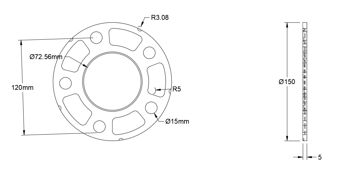 Wheel HUB Spacer